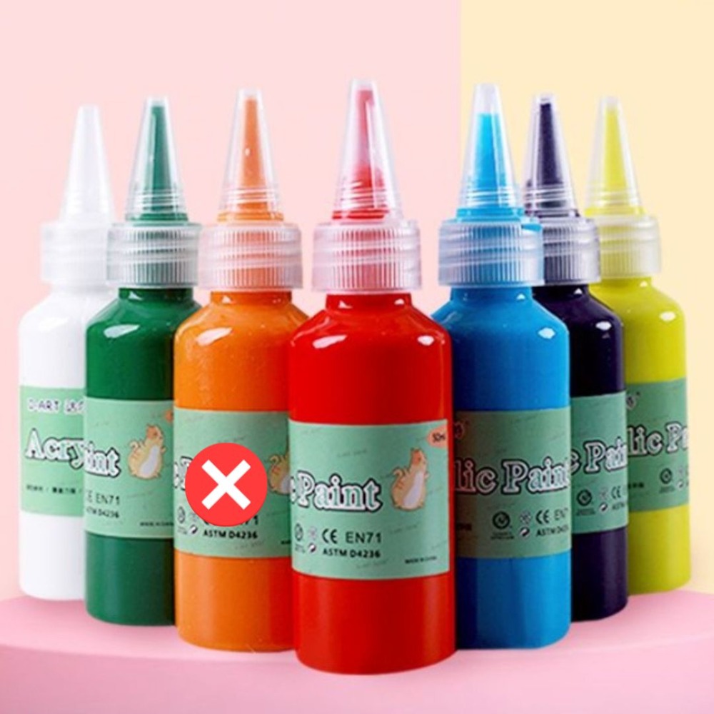 壓克力顏料六色(各50ml)