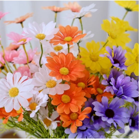 仿真小雛菊插花佈置品(5支)-細節圖3