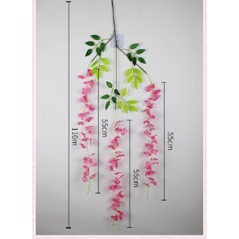 仿真紫藤花佈置品(6支)-細節圖6