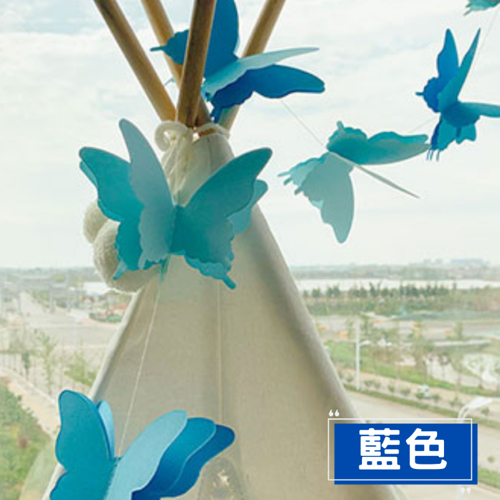 彩色漸層立體蝴蝶拉旗-規格圖7