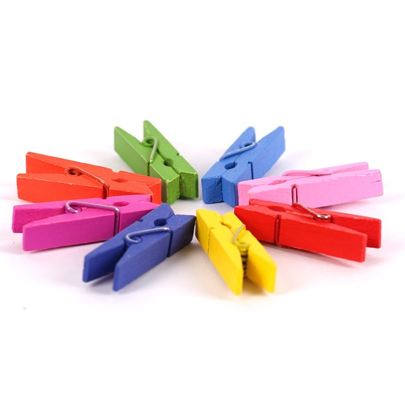 彩色木夾7.2CM *50支(特賣品)-細節圖3