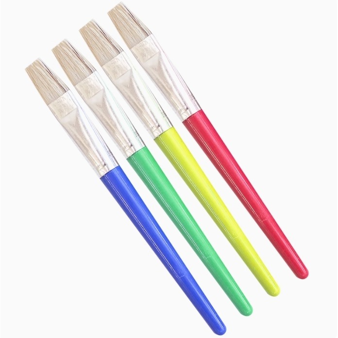 四色扁頭筆刷(特賣品)-細節圖3