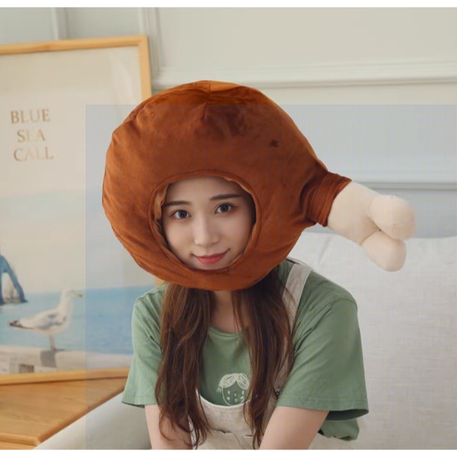 大人頭套_雞腿(特賣品)-細節圖3