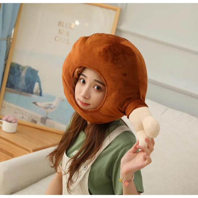 大人頭套_雞腿(特賣品)-細節圖4