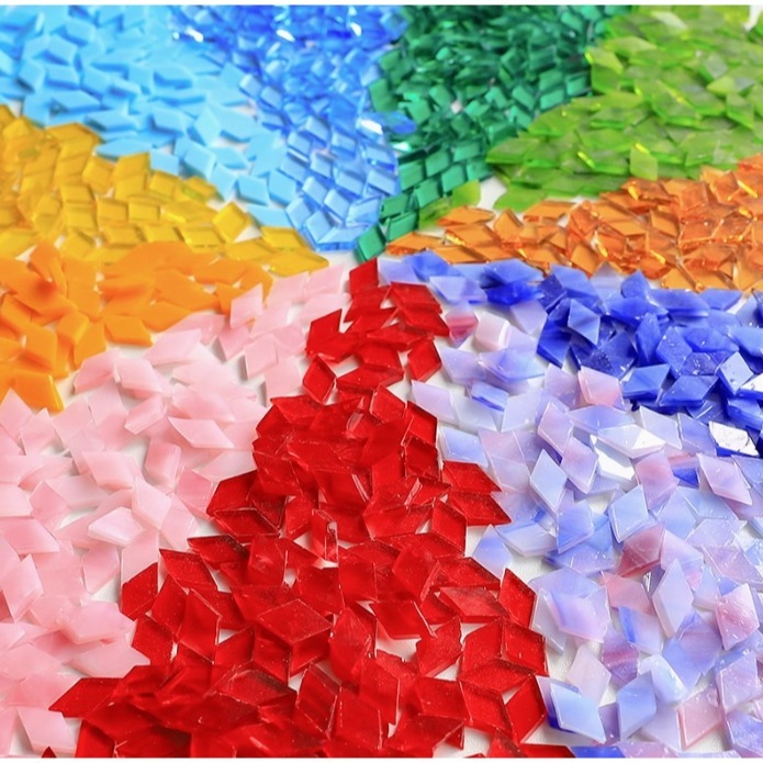 菱形云母石玻璃馬賽克磚(200克)-細節圖5