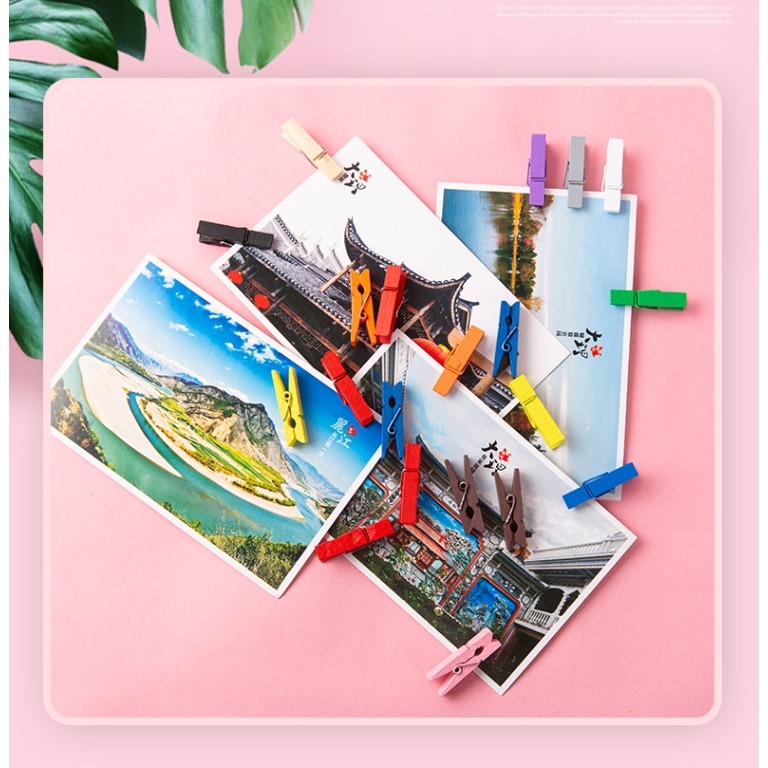 彩色木夾子(20支)-細節圖3