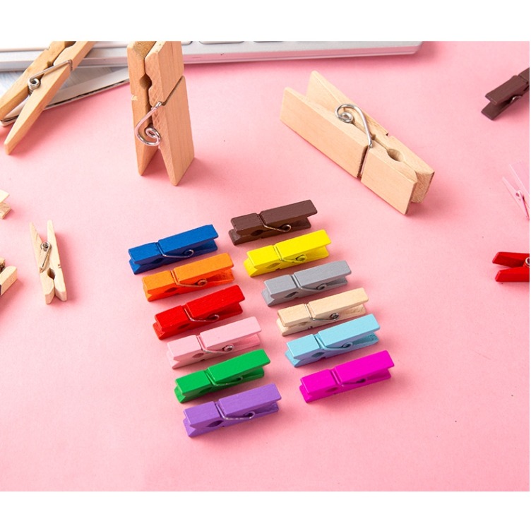 彩色木夾子(20支)-細節圖4