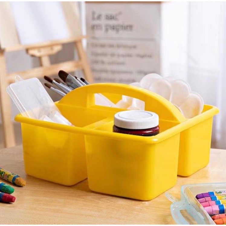 彩色三格手提收納籃-細節圖5