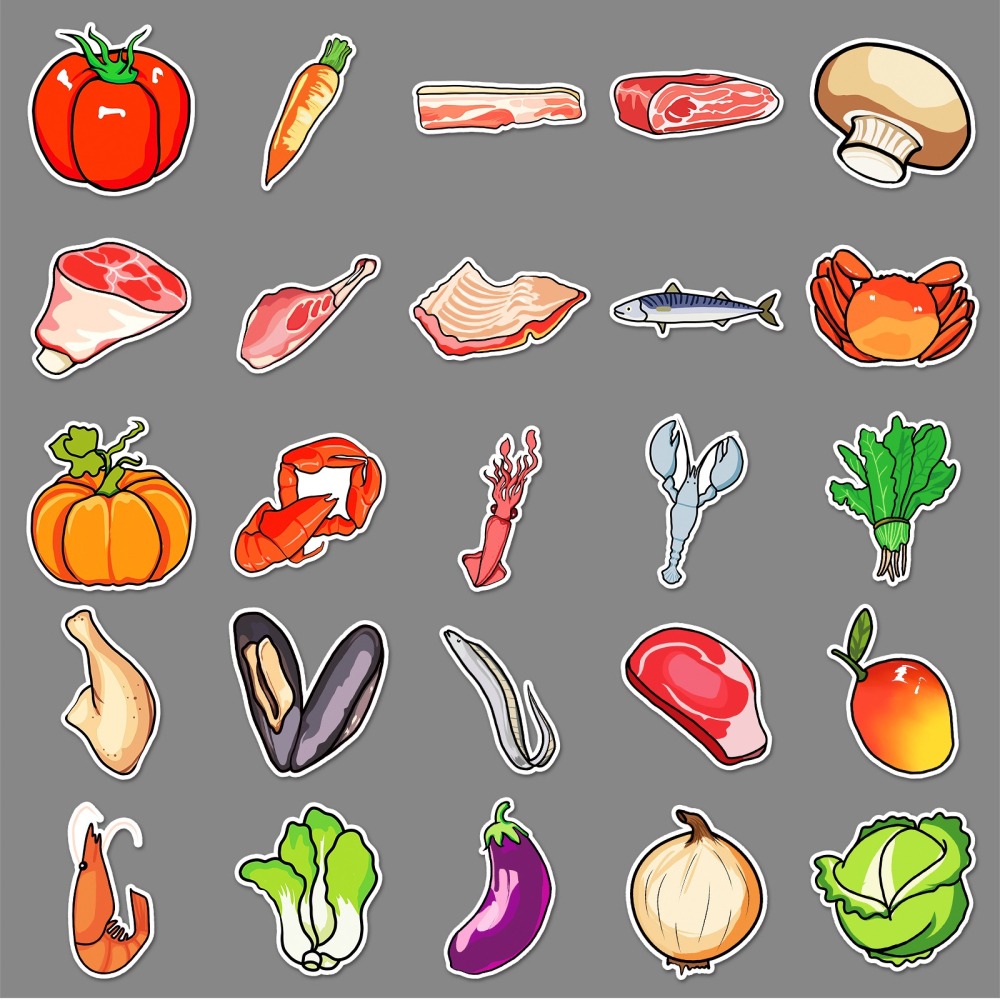 生鮮蔬果照防水貼紙 #774 (50張)-細節圖4