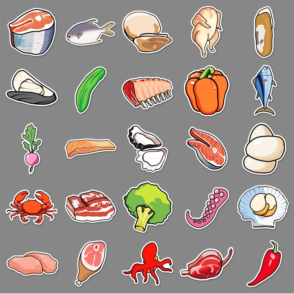 生鮮蔬果照防水貼紙 #774 (50張)-細節圖5