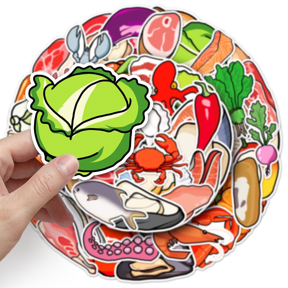 生鮮蔬果照防水貼紙 #774 (50張)-細節圖6