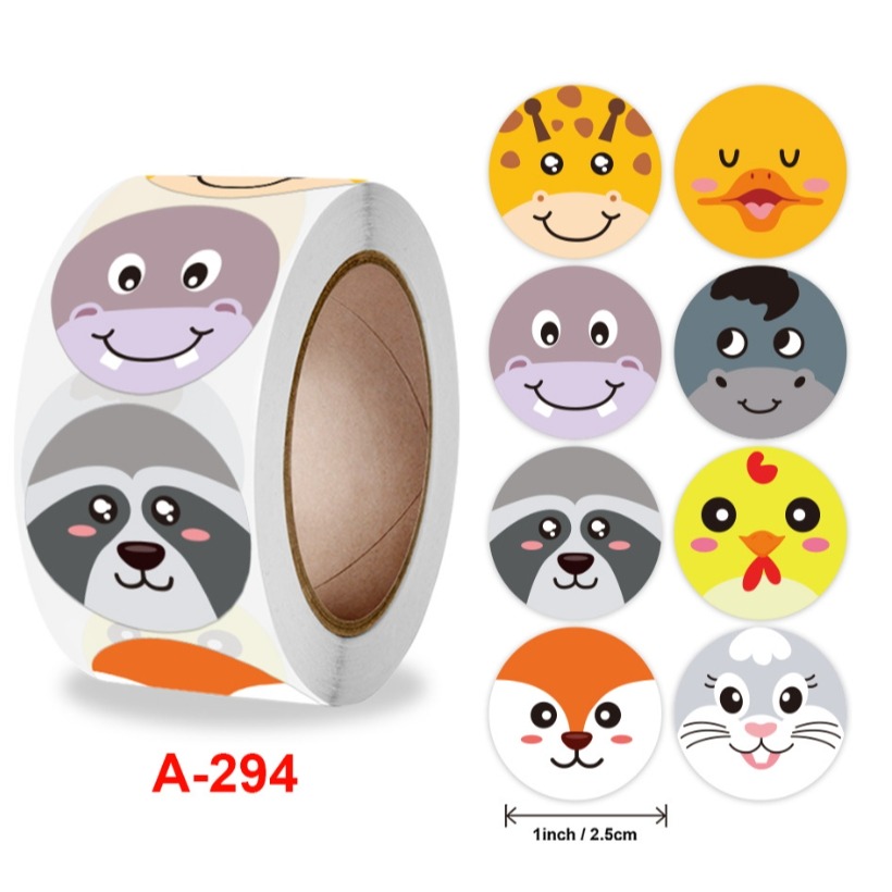 動物貼紙 A294 (500貼)-規格圖2