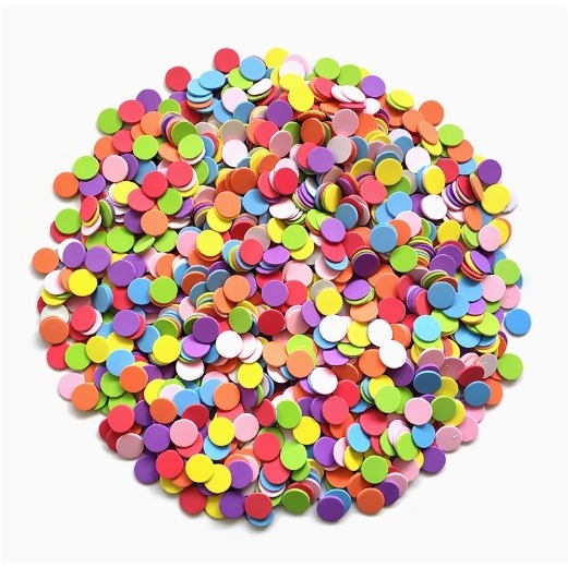 圓形彩色泡棉貼片_有背膠(175片)-細節圖2