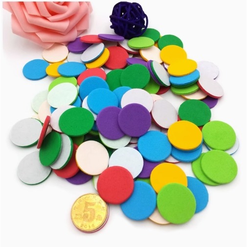 圓形彩色泡棉貼片_有背膠(175片)-細節圖3