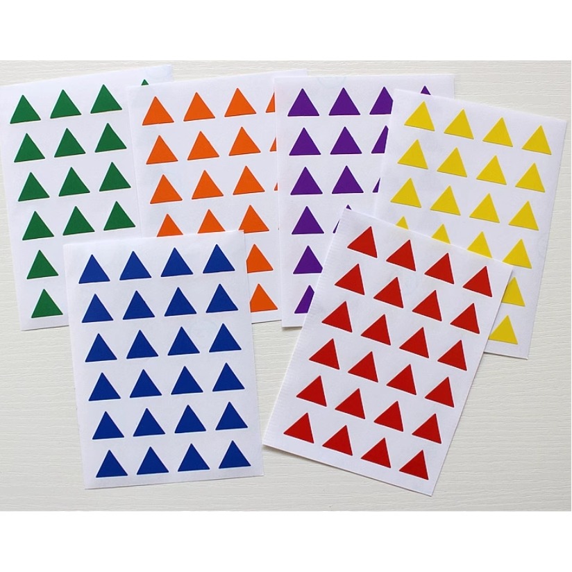 三角形彩色貼紙(288貼)-細節圖2