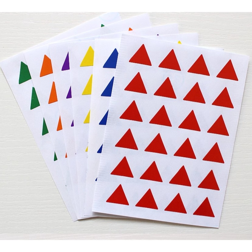 三角形彩色貼紙(288貼)-規格圖4