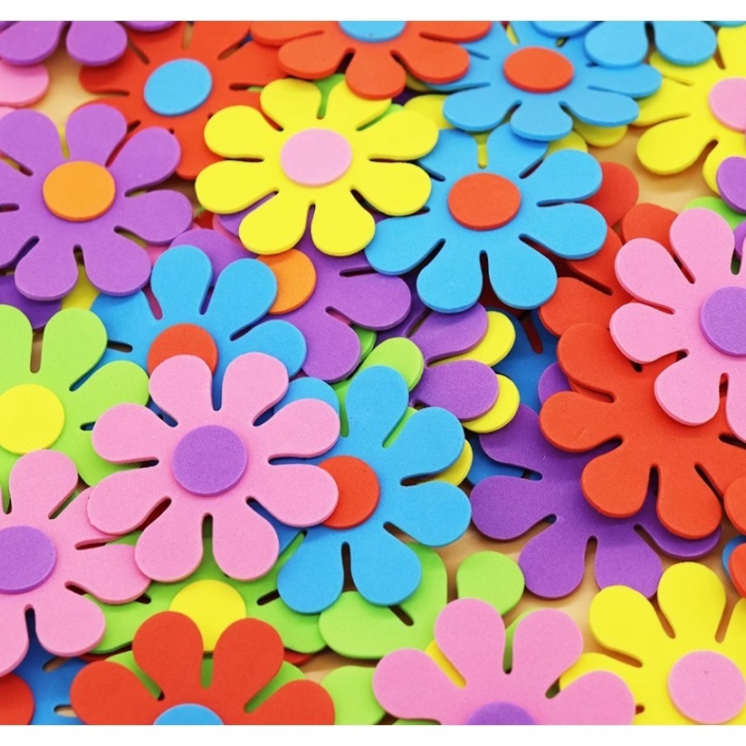 泡棉八瓣花朵貼片_無背膠(25朵)-規格圖5