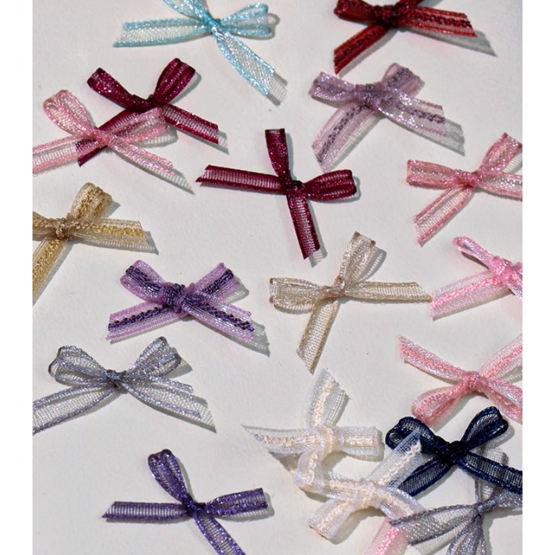 歐根紗蝴蝶結寬0.4cm (20個)-細節圖5