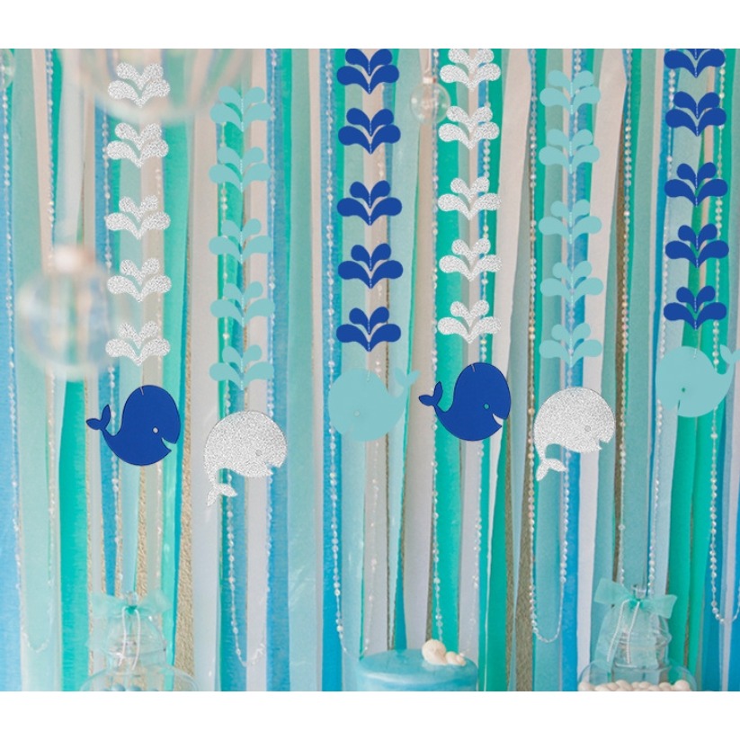 藍鯨魚空中吊飾(6條)-細節圖2