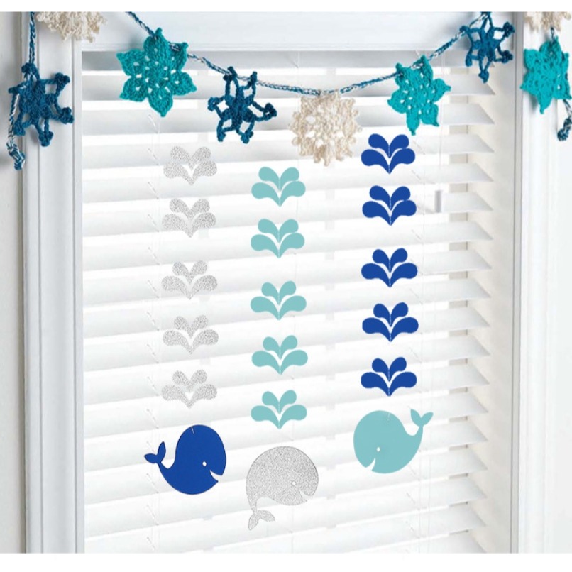 藍鯨魚空中吊飾(6條)-細節圖4