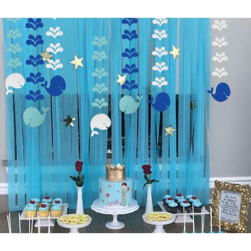 藍鯨魚空中吊飾(6條)-細節圖5