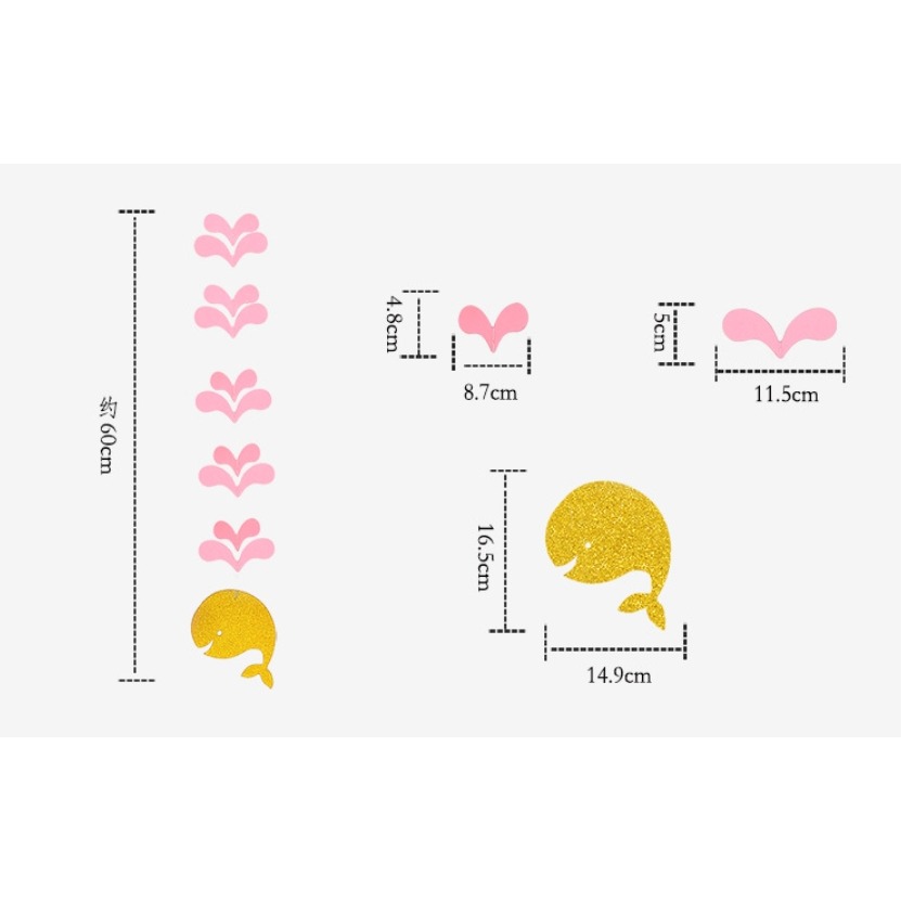 藍鯨魚空中吊飾(6條)-細節圖7