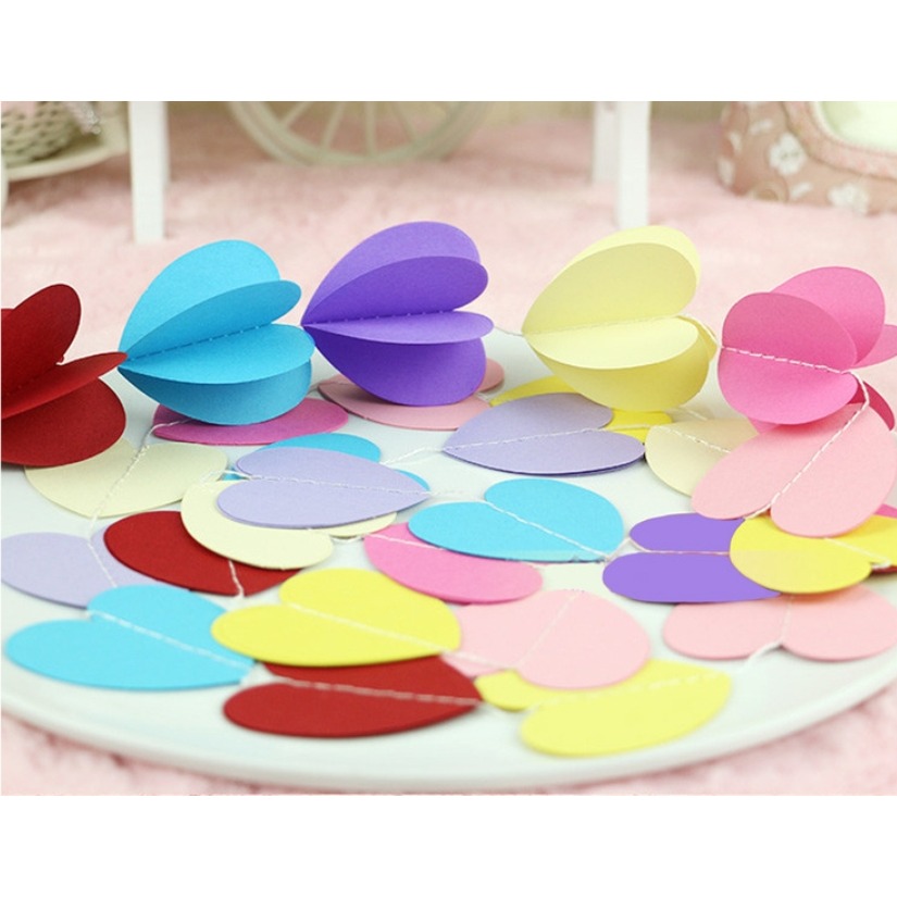 立體彩色愛心／圓形拉旗(2條)-細節圖5