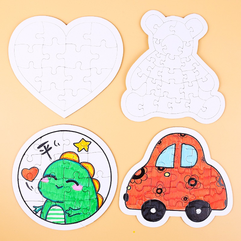 空白塗鴉創作拼圖-規格圖6