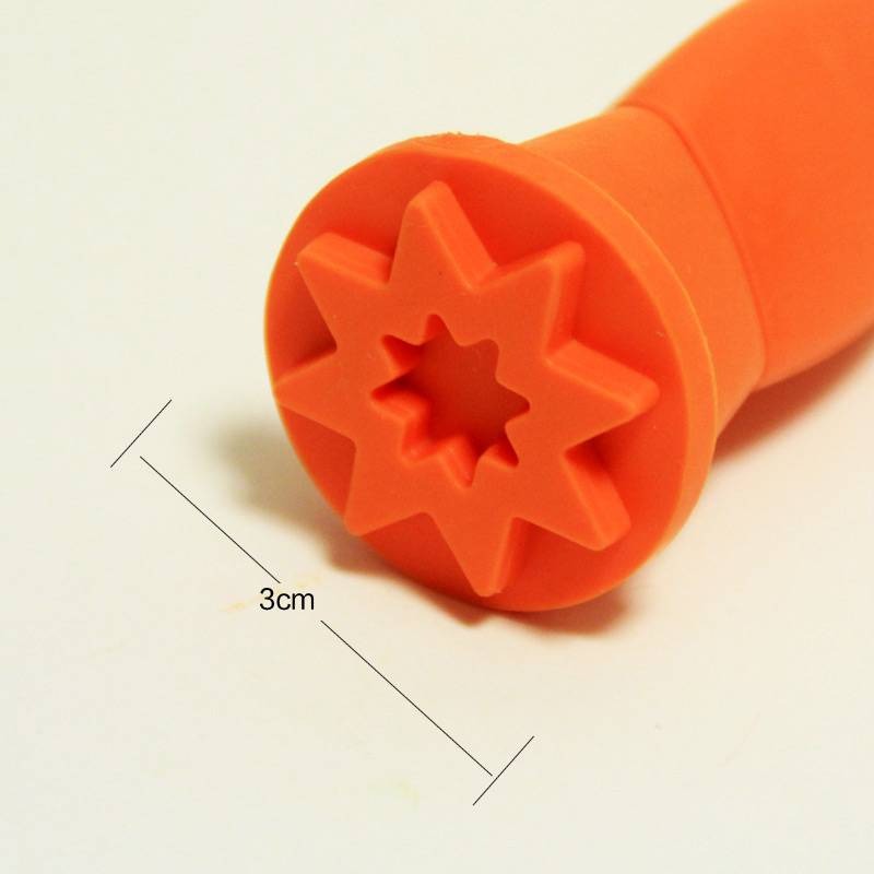 長柄花投幾何圖形印章棒(4支)-細節圖3