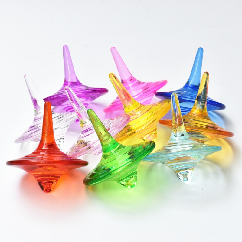 彩色透明壓克力陀螺(3個)-細節圖4