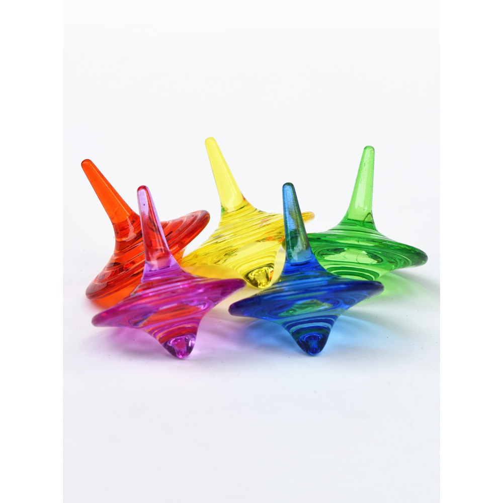 彩色透明壓克力陀螺(3個)-細節圖5