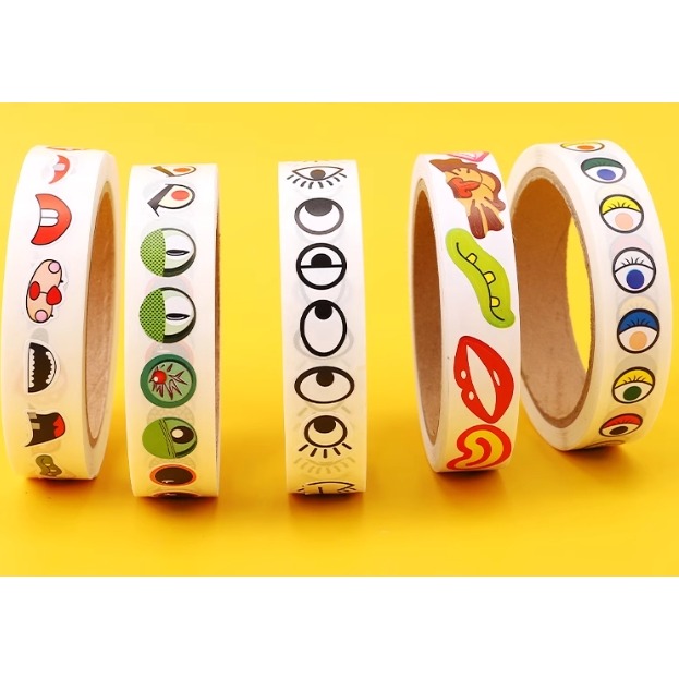 眼睛嘴色鼻子鬍子五官貼紙(1000貼)-細節圖6