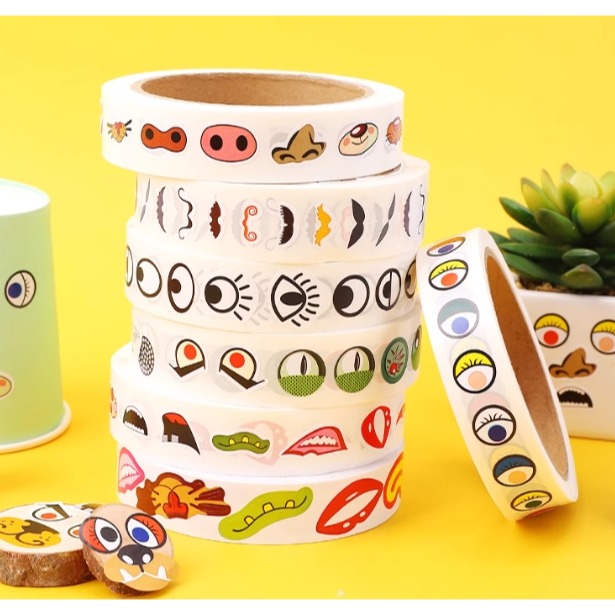 眼睛嘴色鼻子鬍子五官貼紙(1000貼)-細節圖8