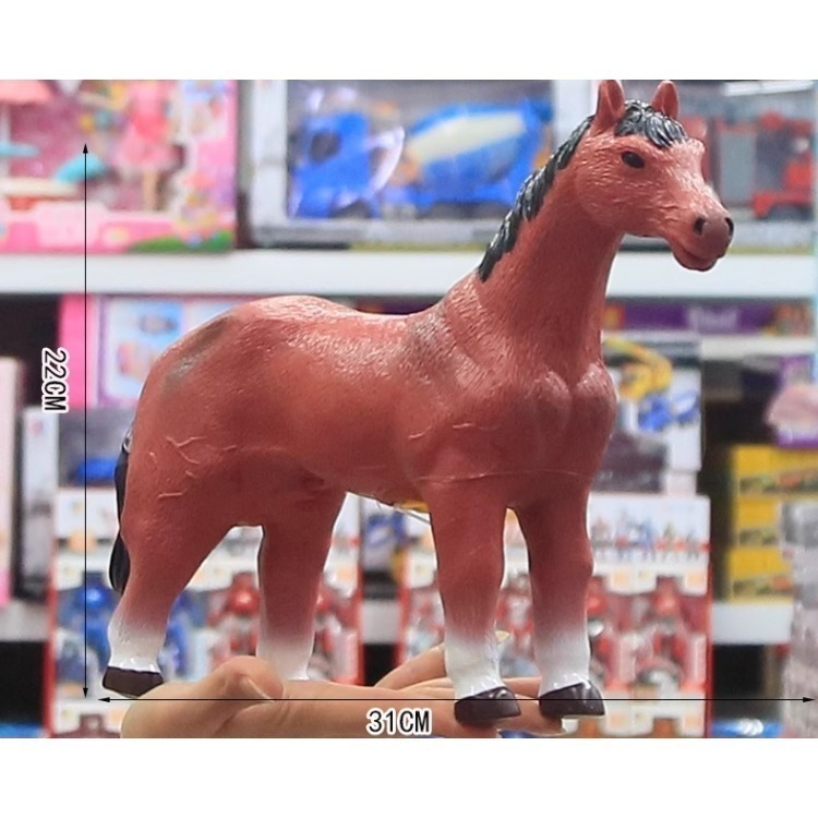 棕馬軟膠模型