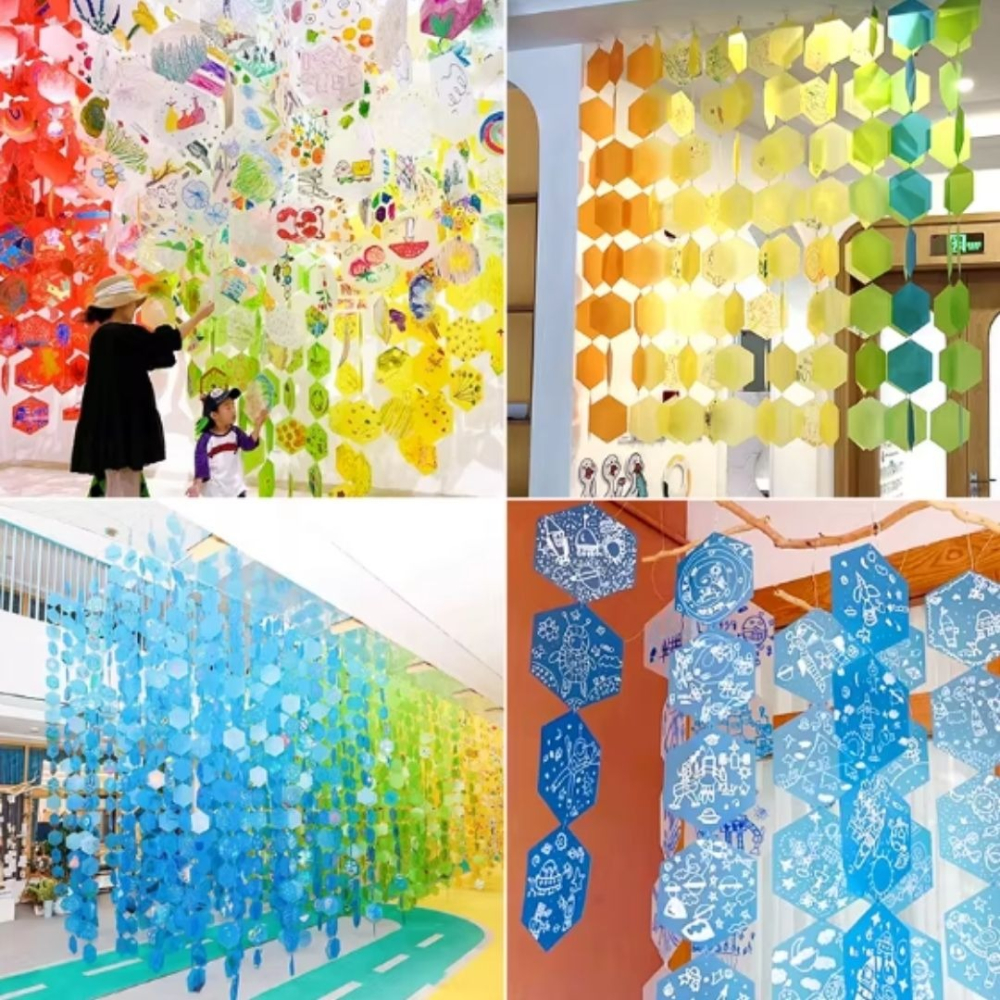 7色PVC著色片(20個)／① 必備基礎材料＿ 基本創作基底-細節圖3