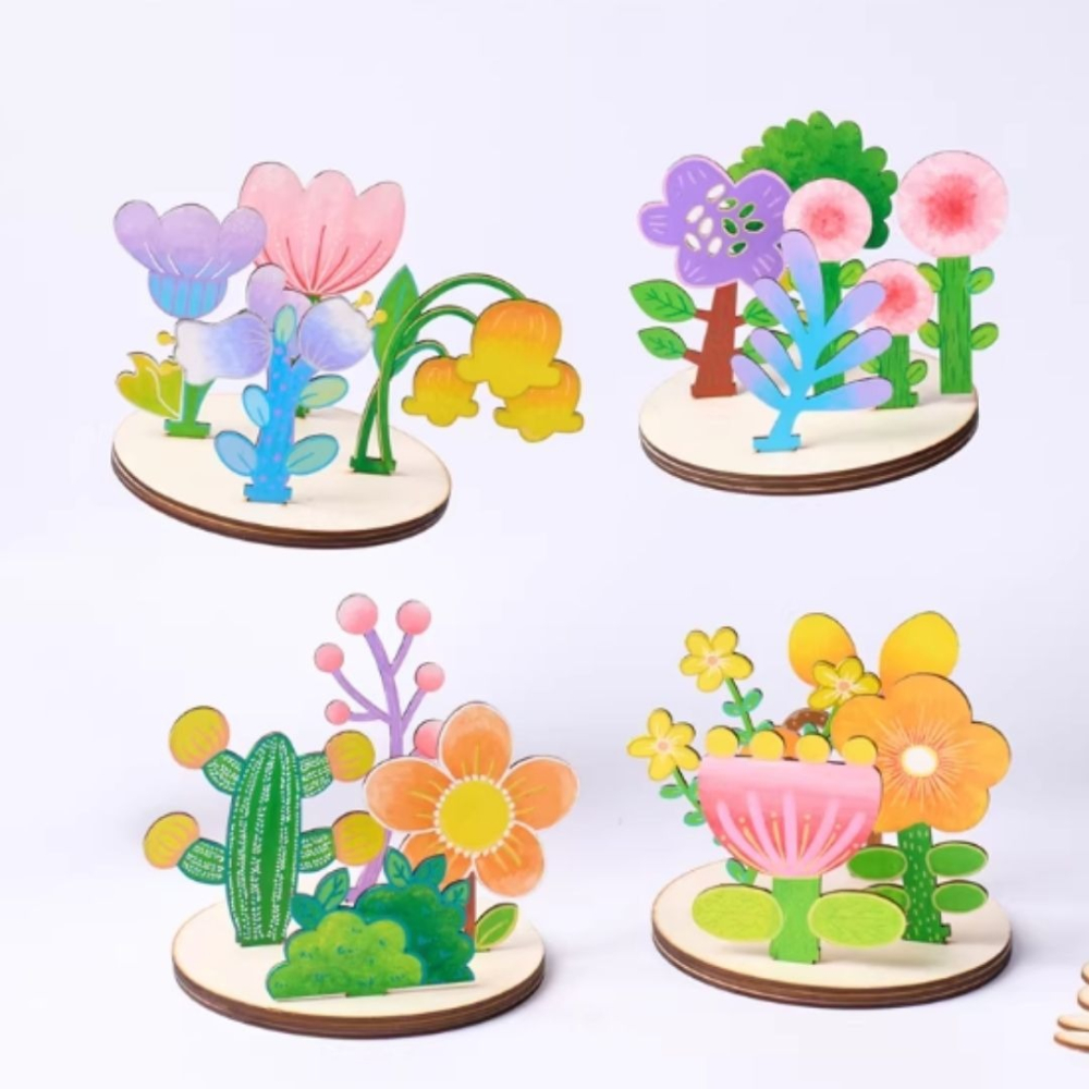 木片立體花卉著色組／②主題材料包-細節圖5