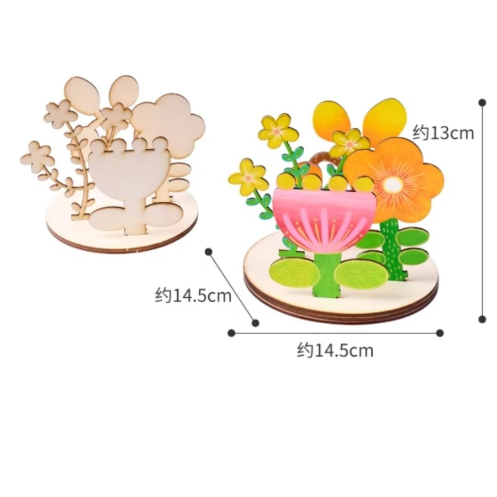木片立體花卉著色組／②主題材料包-細節圖6