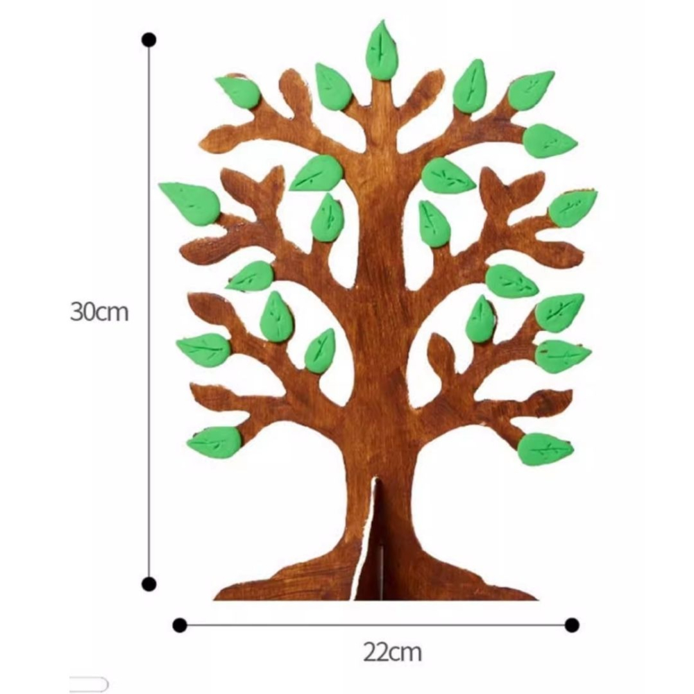 原木片黏土大樹手作材料包／②主題材料包-細節圖3
