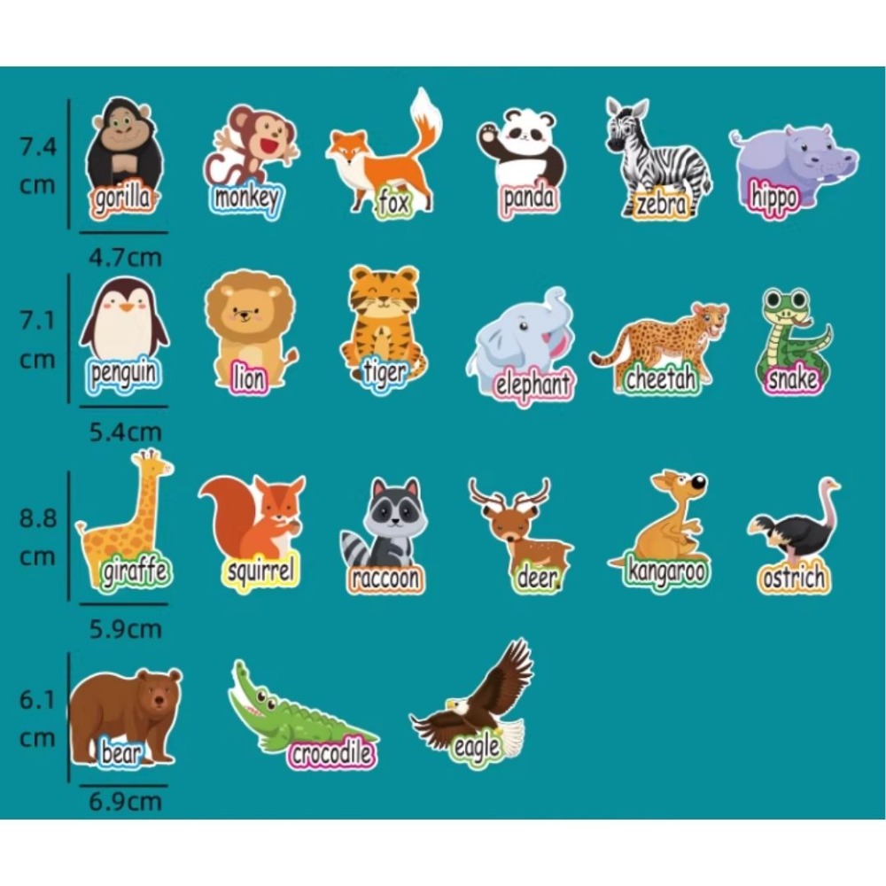 動物21款(有英文字)