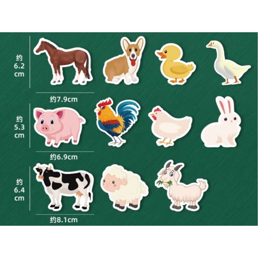 動物磁鐵片／⑤ 活動道具-規格圖3