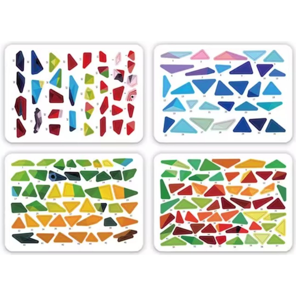 3D動物立體視角黏貼拼貼材料包／②主題材料包-細節圖4