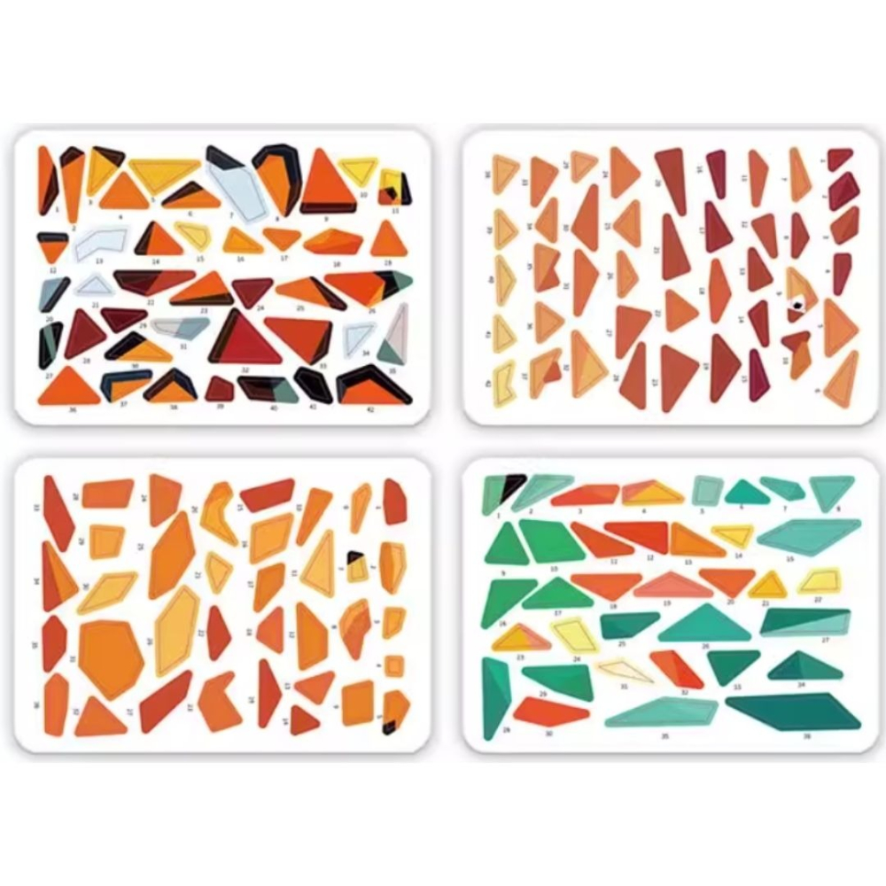 3D動物立體視角黏貼拼貼材料包／②主題材料包-細節圖5