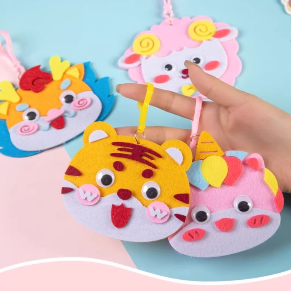 不織布黏貼組合動物材料包／②主題材料包-細節圖2