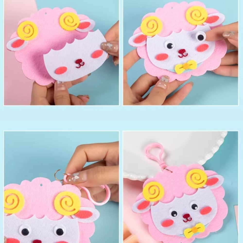 不織布黏貼組合動物材料包／②主題材料包-細節圖3