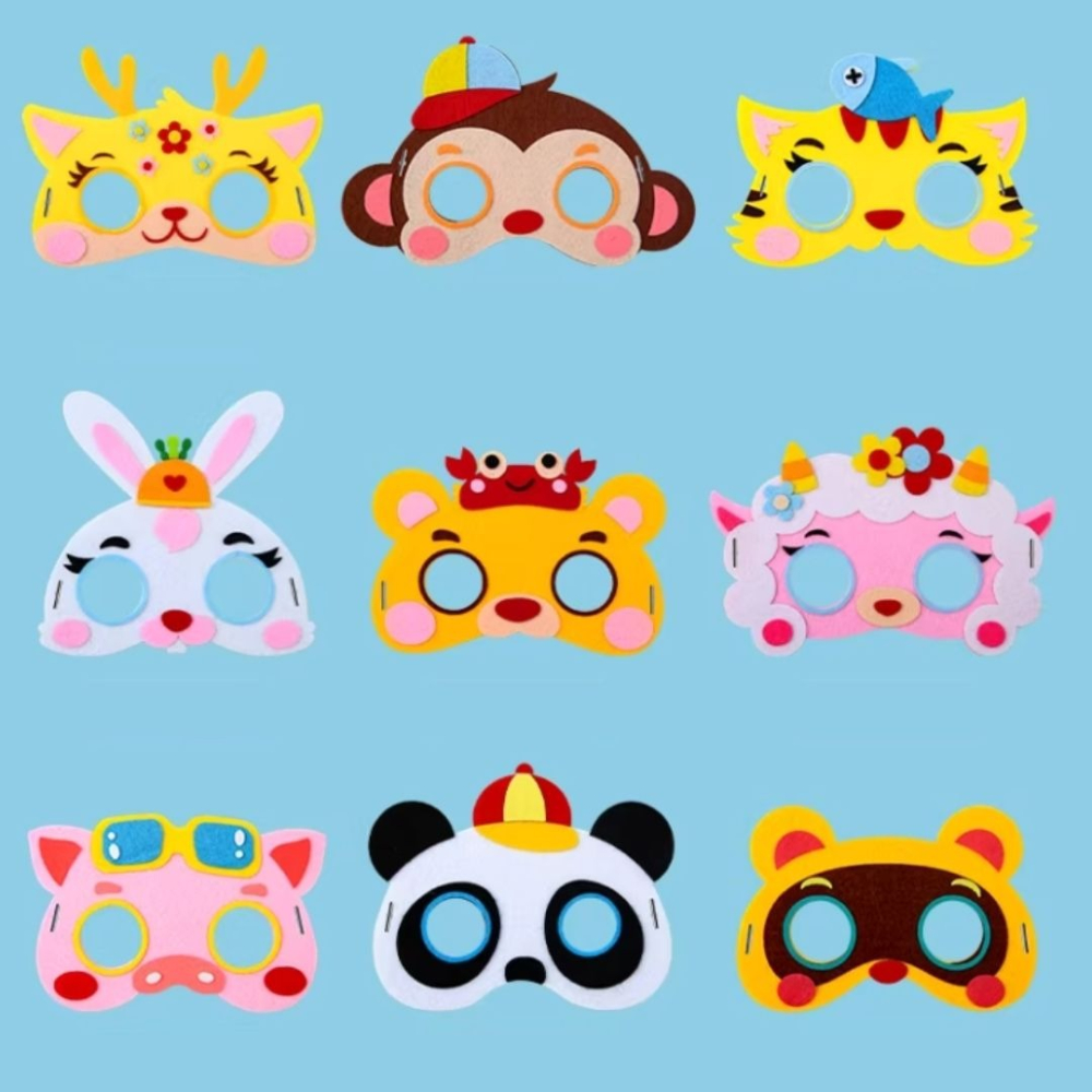 動物黏貼組合面具材料包／②主題材料包-細節圖2