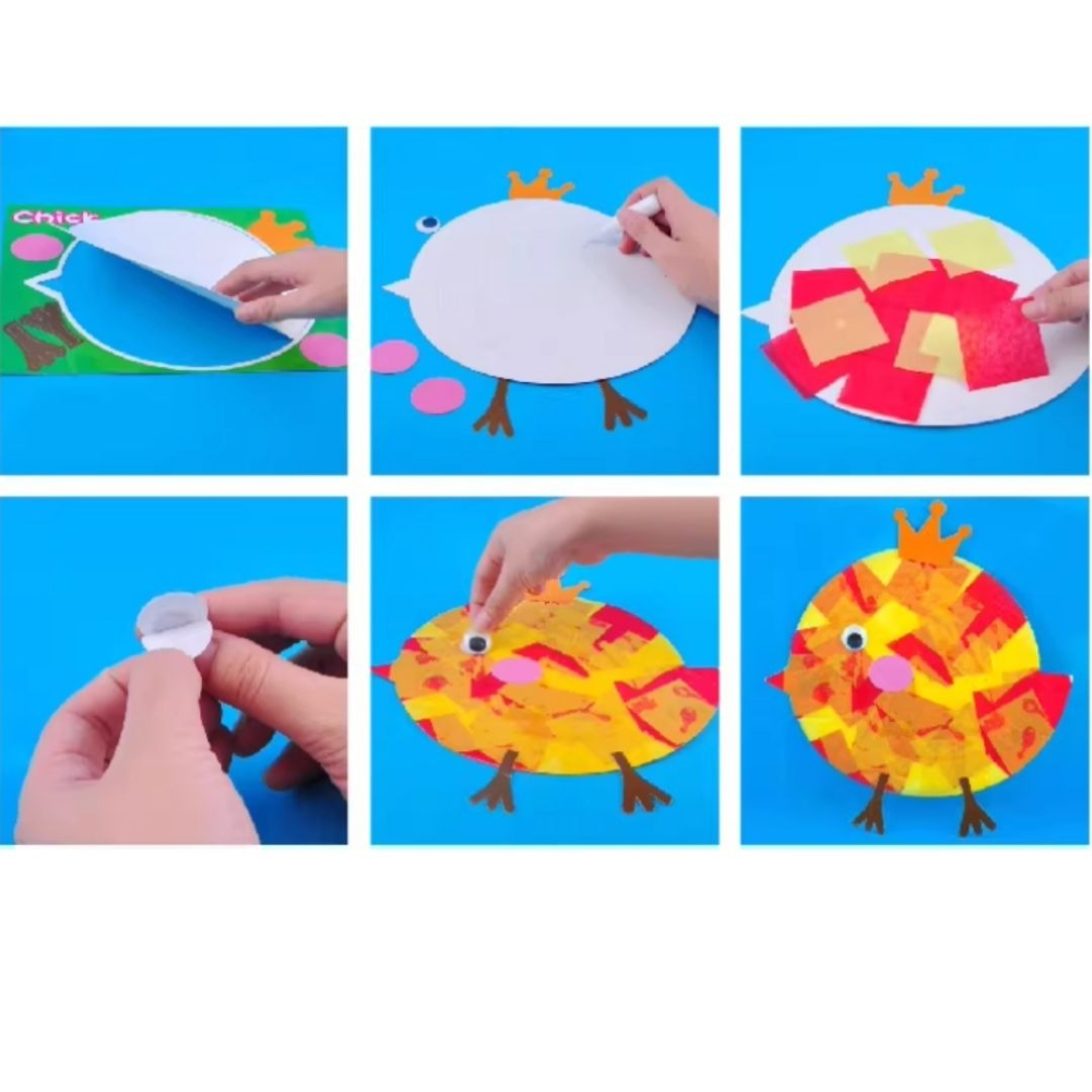 動物薄紙黏貼材料包／②主題材料包-細節圖2