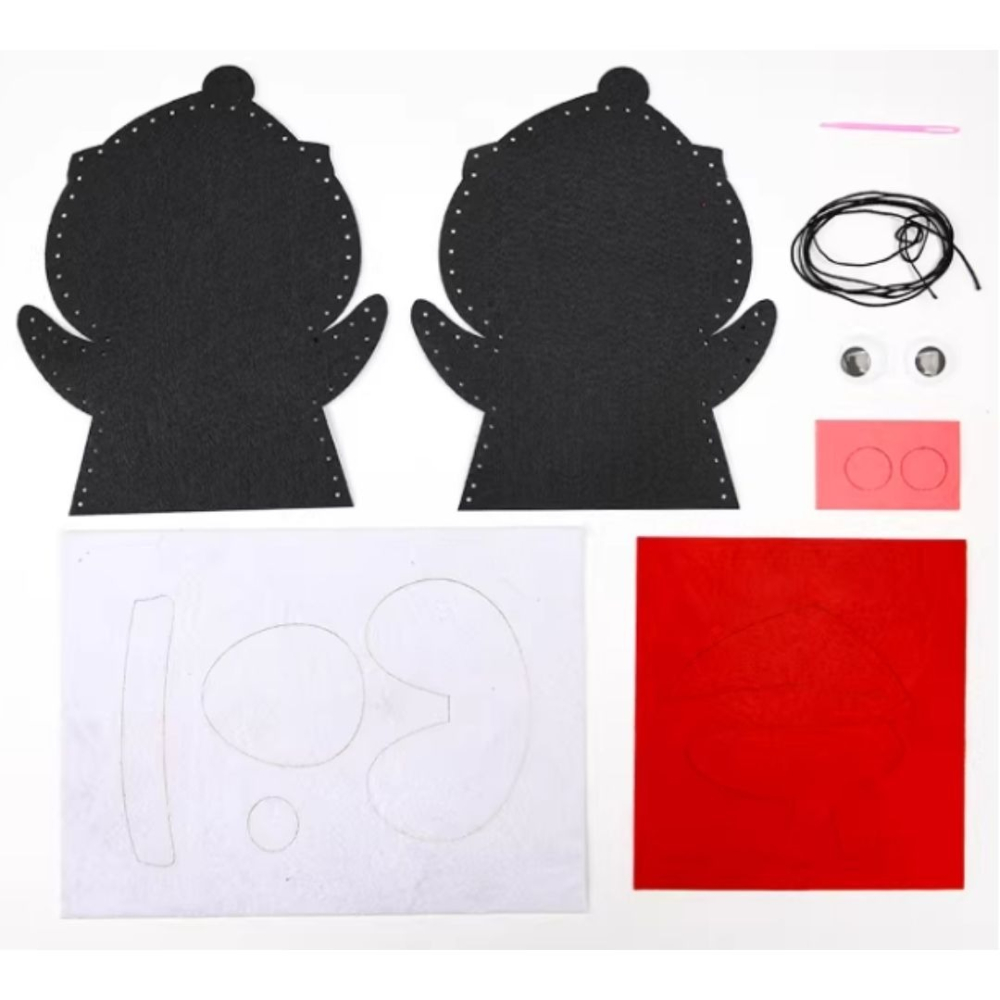 縫製動物手偶材料包／②主題材料包-細節圖2