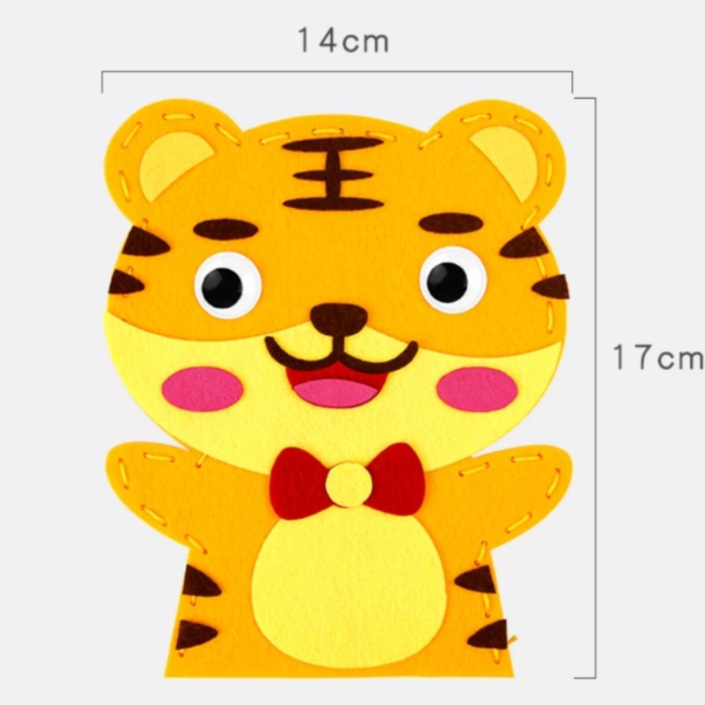 縫製動物手偶材料包／②主題材料包-細節圖5