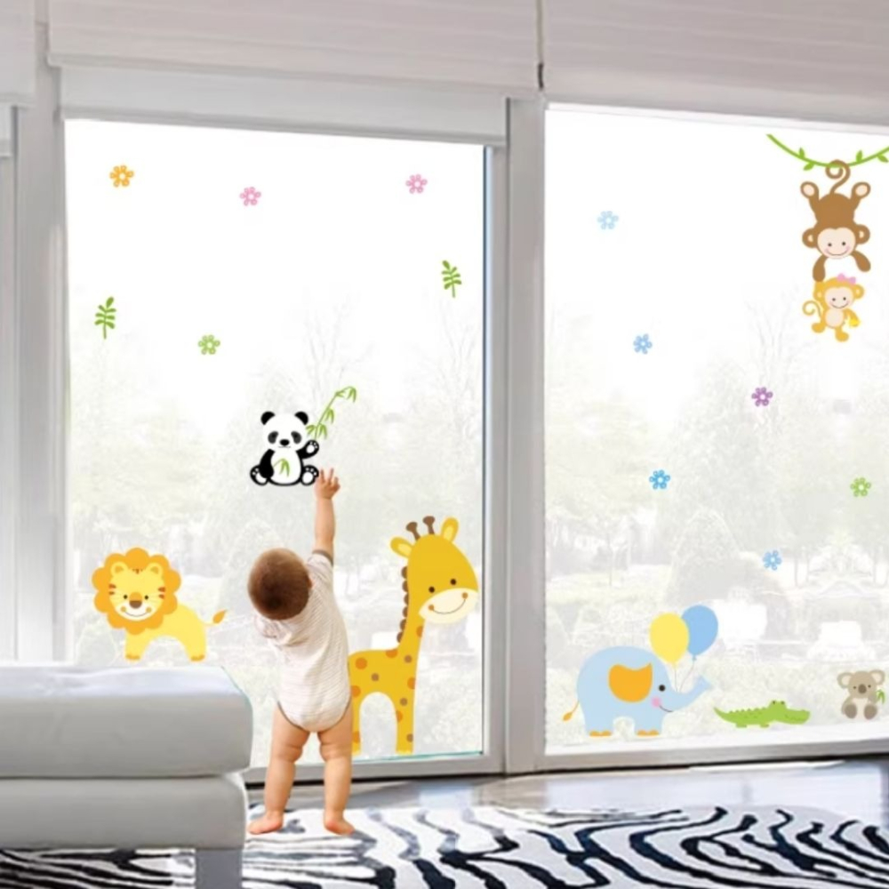 動物海洋汽車無痕玻璃靜電貼／④ 環境佈置品-細節圖3