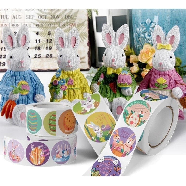 復活節圓形貼紙／2卷